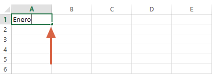 Cómo autocompletar las filas en Excel paso 3