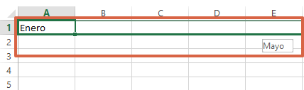 Cómo autocompletar las filas en Excel paso 4