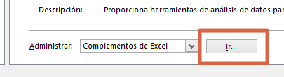 Cómo activar el complemento de histogramas en Excel paso 4