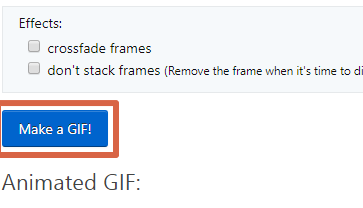 Cómo cambiar la animación del GIF utilizando ezGIF paso 9