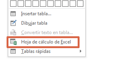 Cómo hacer o crear una tabla en Microsoft Word desde Excel paso 1