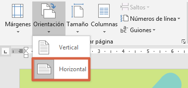 Cómo poner hojas horizontales y verticales al mismo tiempo en Word dividiendo el documento en secciones paso 5