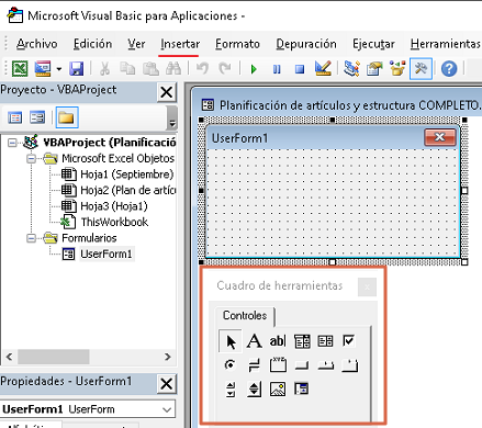 Crear un formulario en Excel con Visual Basic