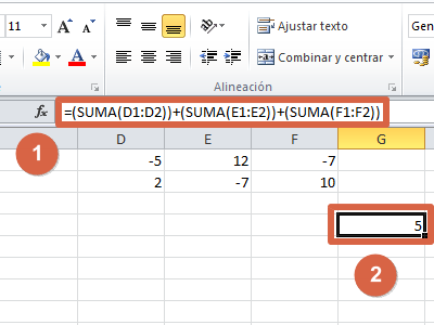 Restar celdas de distintas columnas en Excel